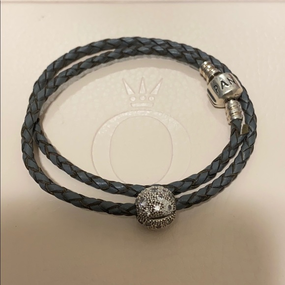 Pandora Jewelry - Pandora leather bracelet and charm
